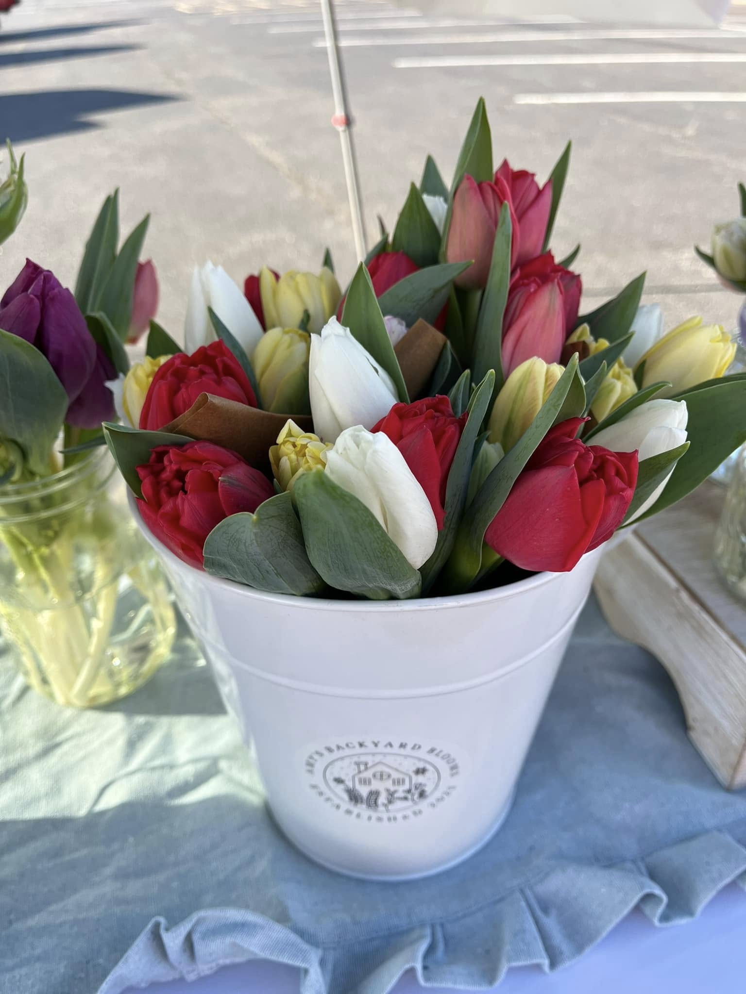 DIY Bucket of Flowers